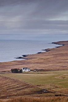 Dayime Prints: A solitary house sits on the north west coast of the Isle of Skye