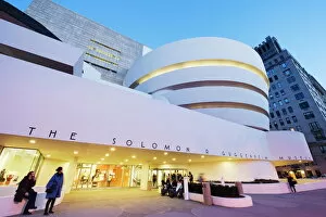 Solomon R. Guggenheim Museum, built in 1959, designed by Frank Lloyd Wright