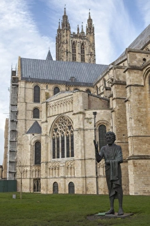 Canterbury Prints: Son of the Man statue, Canterbury Cathedral