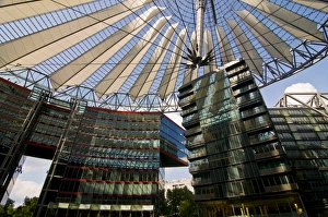 Potsdamer Platz Prints: The Sony center, Potsdamer Platz, Berlin, Germany, Europe