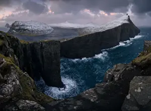 Vagar Prints: Sorvagsvatn, the famous lake above the Atlantic Ocean in north of Europe