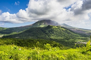 Soufriere hills volcano, Montserrat, British Overseas Territory, West Indies, Caribbean