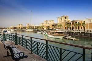 Commercialism Prints: Souk Shark Shopping Center and Marina, Kuwait City, Kuwait, Middle East