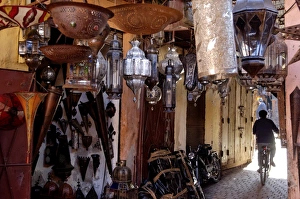 The souks in the Medina, Marrakesh, Morocco, North Africa, Africa