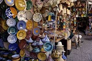 The souks in the Medina, Marrakesh, Morocco, North Africa, Africa