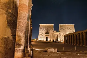 History Enthusiasts Prints: Sound and light show at the Temple of Philae