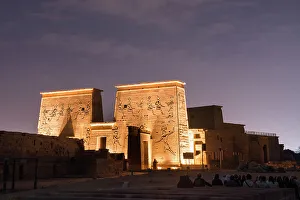 Iconic Landmark Prints: Sound and light show at the Temple of Philae