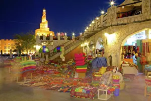 Blurry Prints: Souq Waqif at dusk, Doha, Qatar, Middle East
