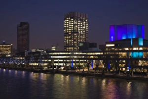 Theatre Prints: The South Bank and National Theatre, London, England, United Kingdom, Europe