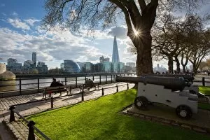 South Bank Collection: South Bank from Tower of London, London, England, United Kingdom, Europe