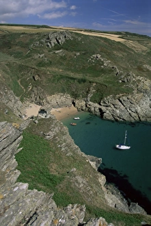 South coast near Prawle Point, Devon, England, United Kingdom, Europe