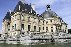 Chateaux Prints: South facade, Vaux-le-Vicomte chateau, Seine et Marne, France, Europe