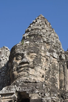 Anthropomorphic Face Prints: South Gate enterance to Angkor Thom, Siem Reap, Cambodia