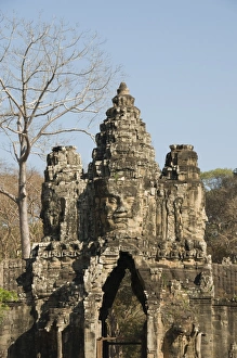 South Gate entrance to Angkor Thom, Angkor, UNESCO World Heritage Site