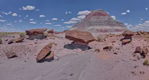 Natural Landscapes Prints: The south Haystack Hill in Petrified Forest National Park