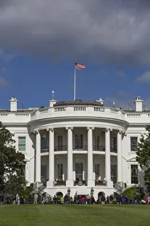 Patriotism Prints: South Portico, White House, Washington D. C. USA