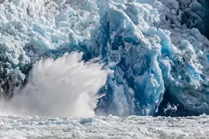 South Sawyer Glacier calving, Tracy Arm-Fords Terror Wilderness area, Southeast Alaska, United States of America, North America