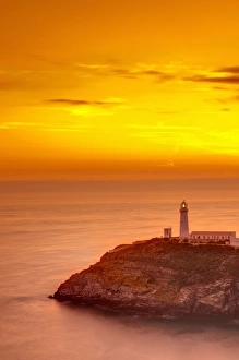 Holy Island Prints: South Stack Lighthouse, Holy Island, Anglesey, Gwynedd, Wales, United Kingdom, Europe