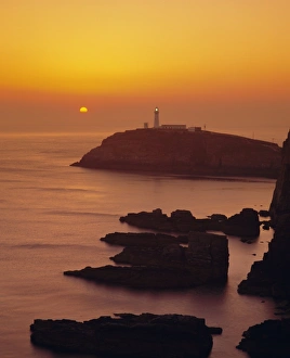 Beacon Prints: South Stack at sunset
