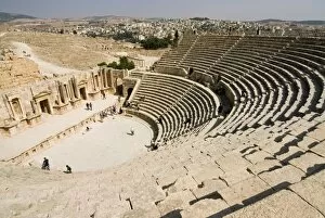 Images Dated 14th October 2007: South Theatre, Jerash (Gerasa) a Roman Decapolis city, Jordan, Middle East