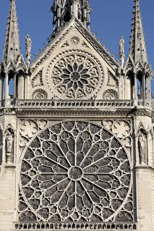 Catholic Prints: Southern facade of Notre-Dame de Paris cathedral, Paris, France, Europe