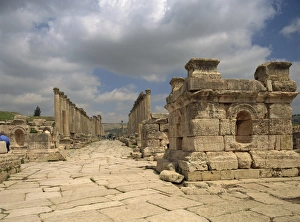 Jerash Prints: Southern Tetrapylon, Jerash, Jordan, Middle East