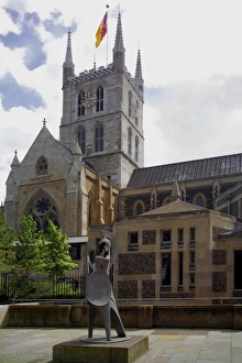 Southwark Prints: Southwark cathedral, London, England, Uninted Kingdom, Euorpe