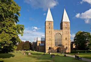 Cemetery Prints: Southwell Minster, Southwell, Nottinghamshire, England, United Kingdom, Europe