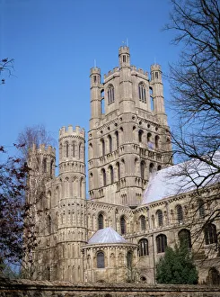 Cambridgeshire Prints: Southwest transept, Ely Cathedral, Ely, Cambridgeshire, England, United Kingdom, Europe
