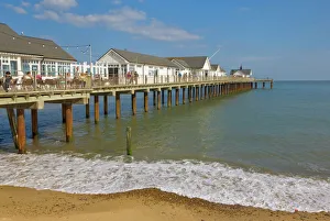 Images Dated 25th September 2009: Southwold pier in the early afternoon sunshine, Southwold, Suffolk, England