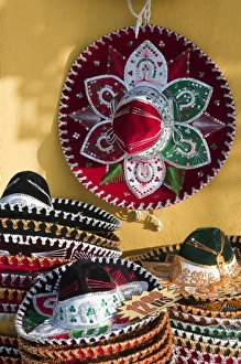 Textiles Prints: Souvenirs for sale, Isla de Cozumel (Cozumel Island), Cozumel, off the Yucatan
