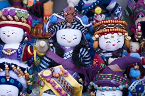 Images Dated 2nd April 2009: Souvenirs on sale near the Great Wall of China outside Beijing, China, Asia
