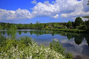 Saarland Prints: Spa Gardens of Weiskirchen, Saarland, Germany, Europe