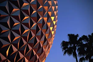 Domes Prints: Spaceship Earth, Epcot, Disney, Orlando, Florida, United States of America, North America