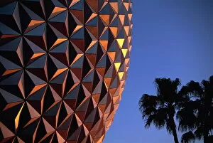 Images Dated 4th February 2008: Spaceship Earth, Epcot, Disney, Orlando, Florida, United States of America, North America