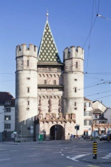 City Gate Prints: Spalentor Gate, Basel, Canton Basel Stadt, Switzerland, Europe