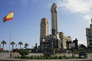 Tenerife Prints: Spanish Civil War monument, Plaza de Espana, Santa Cruz, Tenerife, Canary Islands