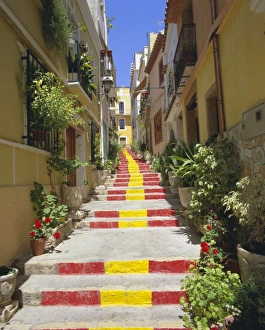 Images Dated 4th September 2008: Spanish steps in Calpe