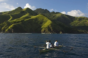 Luzon Prints: Spectacular coastal scenery and small fishing boat