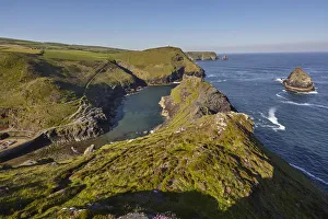 Tintagel Prints: The spectacular cove and harbour at Boscastle, near Tintagel