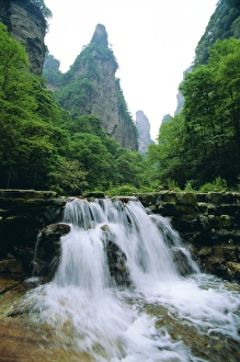 Hunan Province Prints: Spectacular limestone outcrops