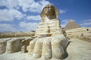 Pyramid Prints: The sphinx, Giza, UNESCO World Heritage Site, Cairo, Egypt, North Africa, Africa