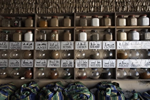 Shelves Prints: Spice shop in Luxor, Egypt, North Africa, Africa