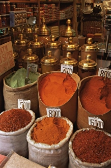 Sack Prints: Spices in the market