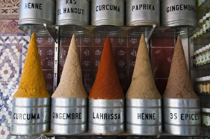 Spices, Medina Souk, Marrakech, Morocco, North Africa, Africa