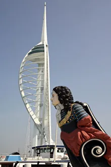 Hampshire Prints: Spinnaker Tower, Portsmouth, Hampshire, England, United Kingdom, Europe