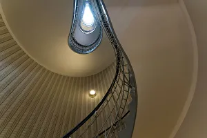 Architectural Feature Prints: Spiral staircase at House of the Black Madonna