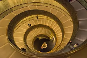Curved Prints: Spiral stairs of the Vatican Museums