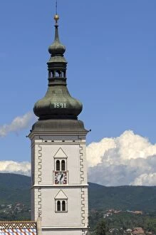 s pire of The Church of s t. Mark, Gorni Grad (Upper Town), Zagreb, Croatia, Europe