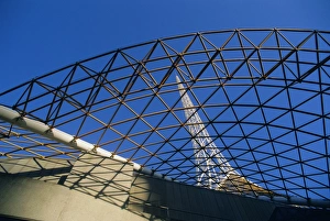 Spire and facade of Melbournes Art Centre, Melbourne, Victoria, Australia